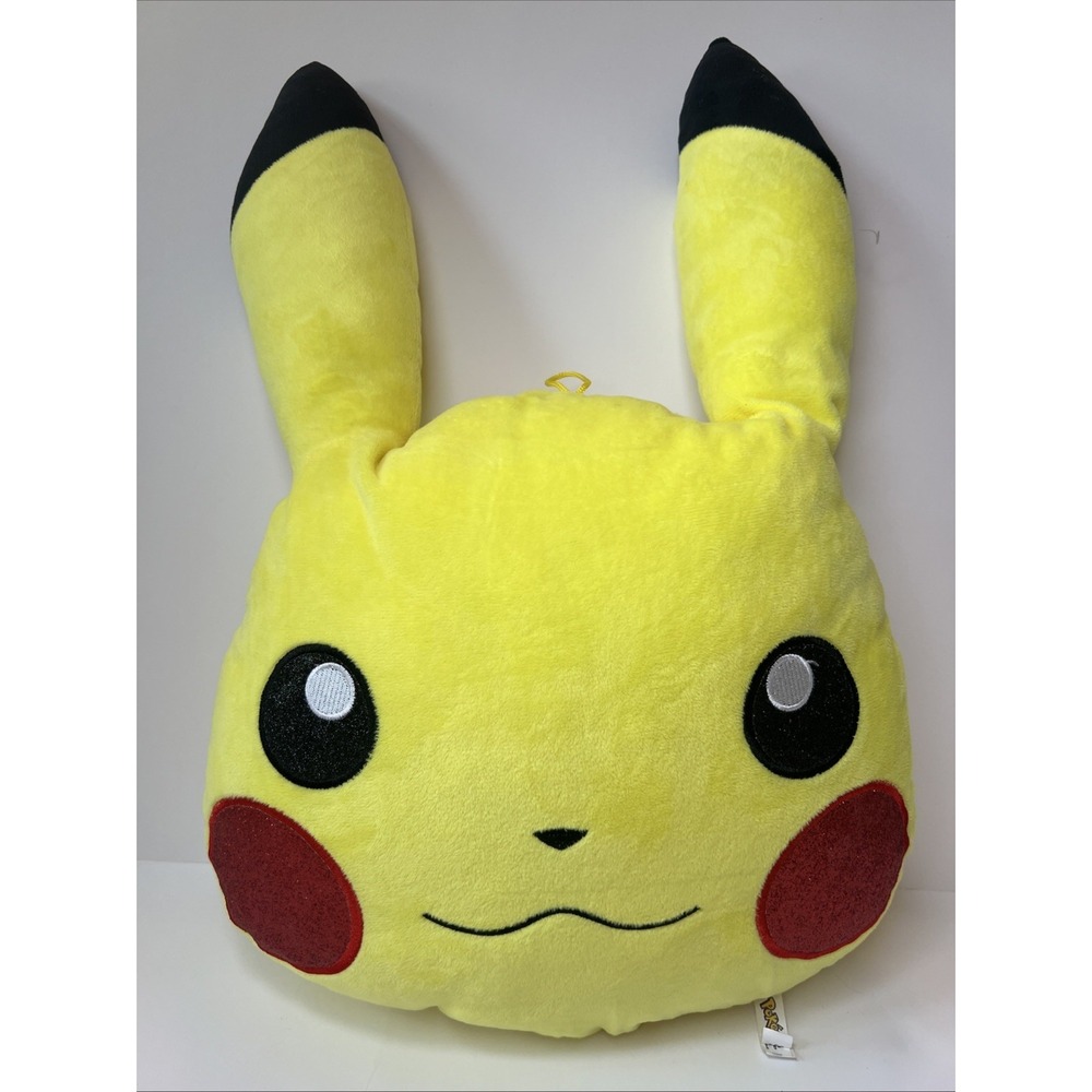 Pokemon Pikachu Plush Pillow 20-21" Large Glitter Cheeks Factory Entertainment